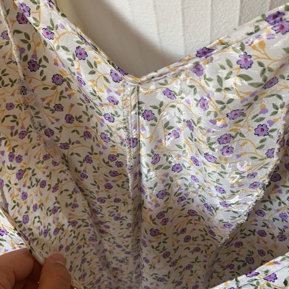 Vintage Silk slip floral dress - Picture 6 of 8